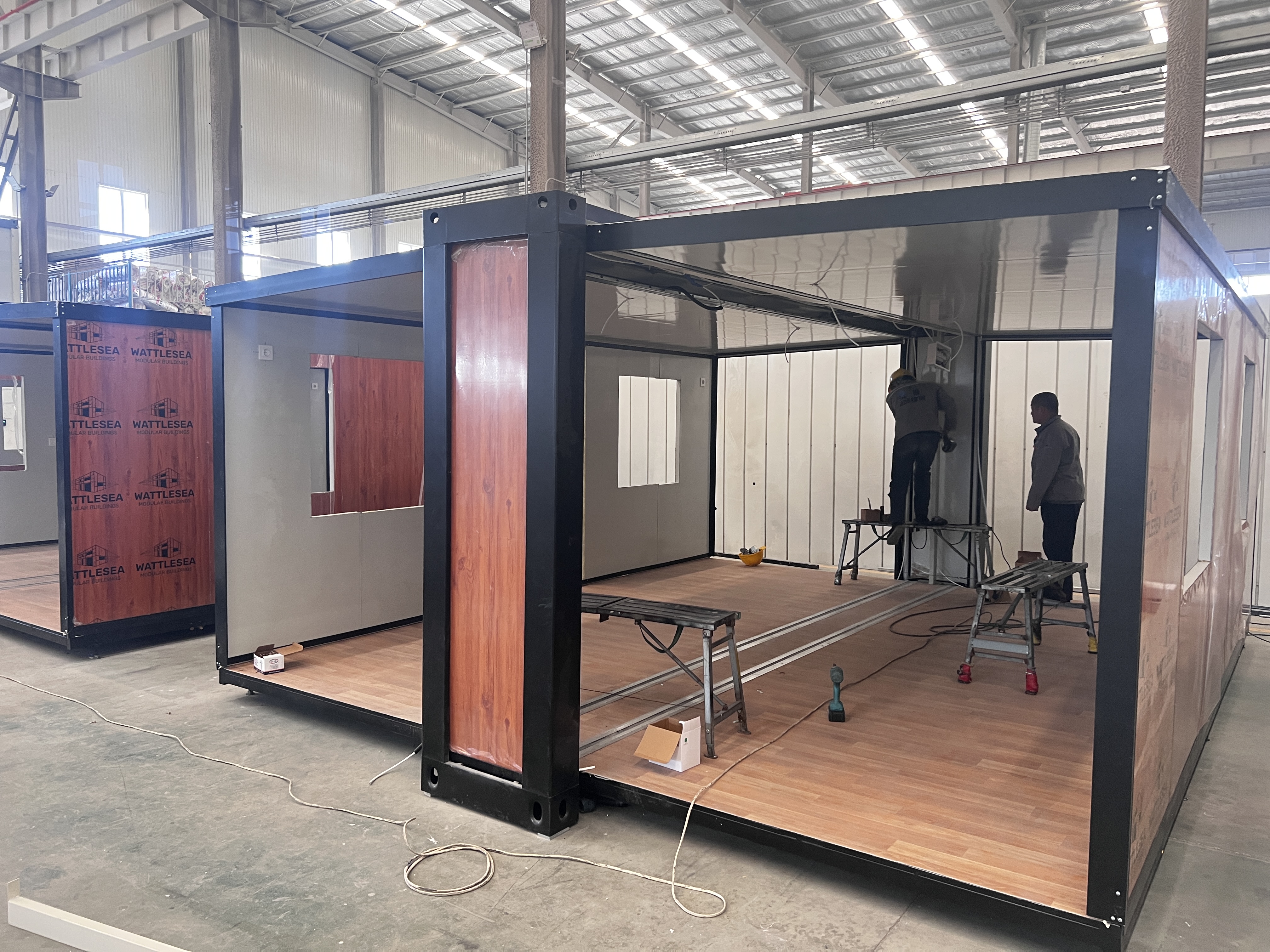 Container house assembly workshop